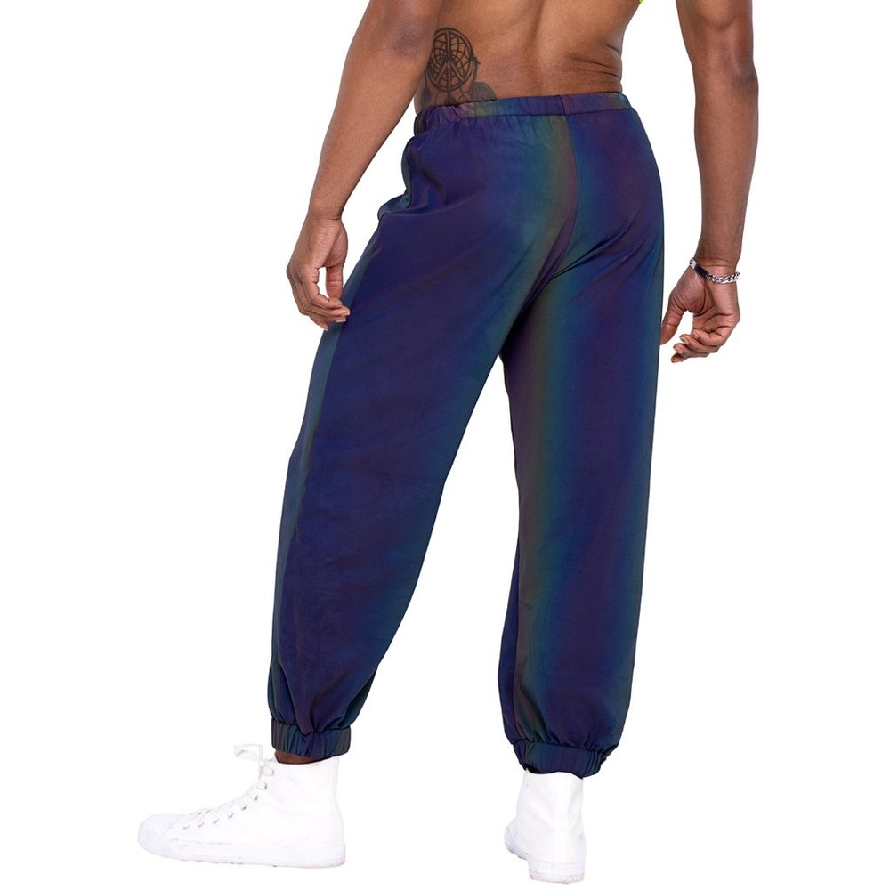 Reflective Joggers With Drawstring Elastic Waist … - image 2